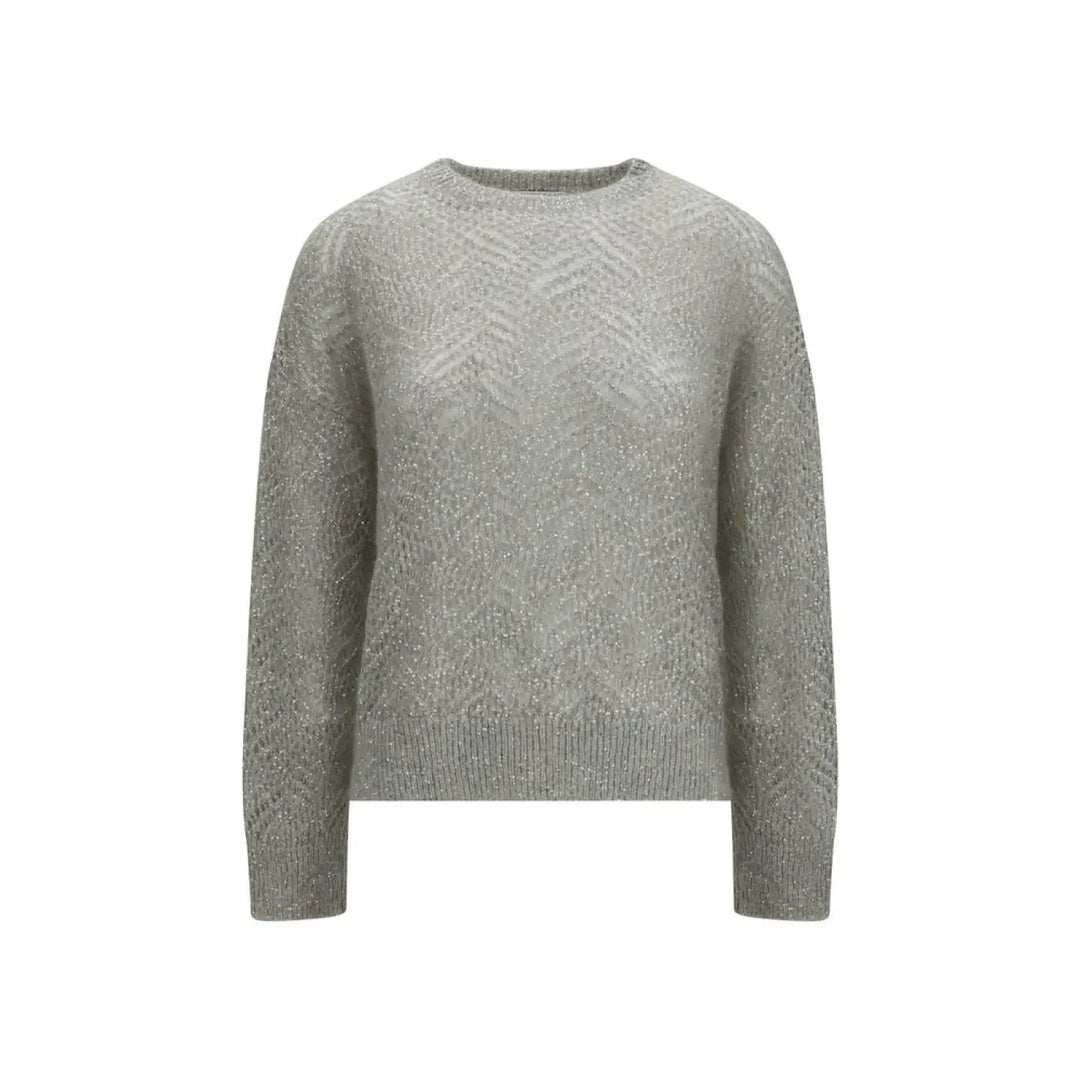 Brunello Cucinelli Gray Linen Sweatshirt