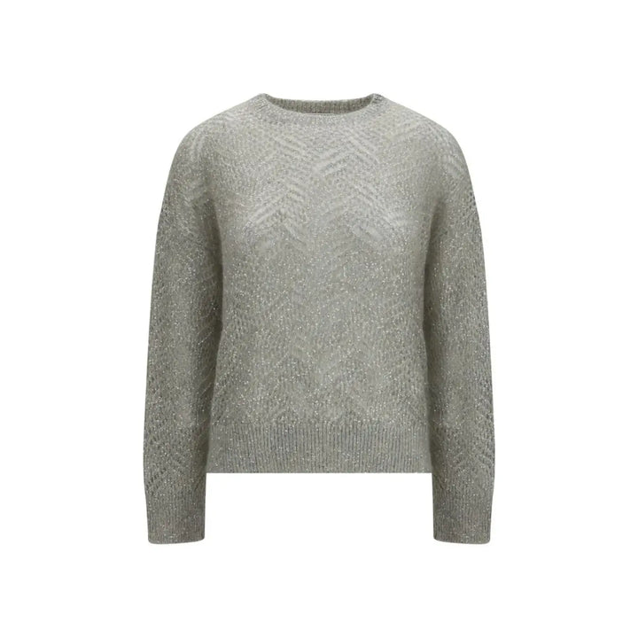 Brunello Cucinelli Gray Linen Sweatshirt