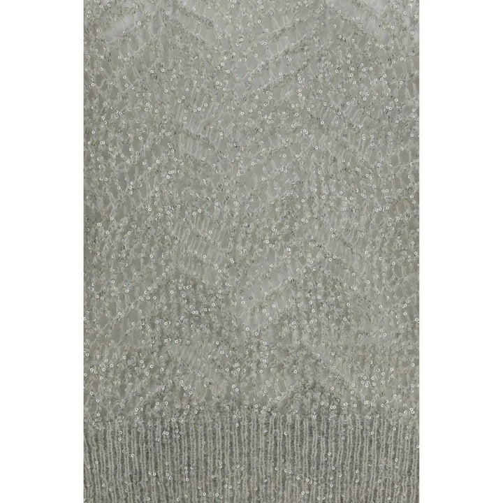 Brunello Cucinelli Gray Linen Sweatshirt