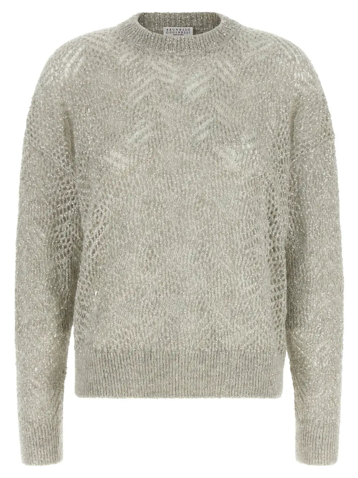 Brunello Cucinelli Gray Polyamide Cardigan