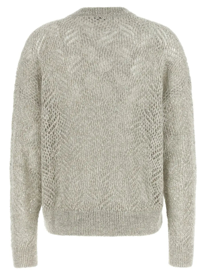Brunello Cucinelli Gray Polyamide Cardigan