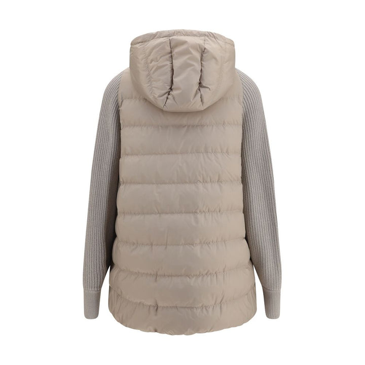 Brunello Cucinelli Coats &amp; Jackets - Gray Polyester Full-Length Jacket