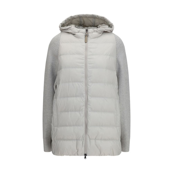Brunello Cucinelli Coats &amp; Jackets - Gray Polyester Full-Length Jacket