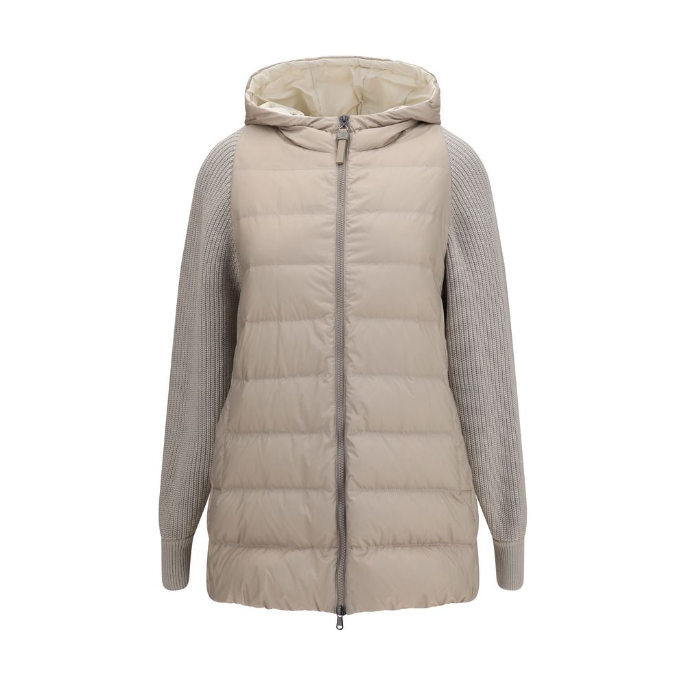 Brunello Cucinelli Coats &amp; Jackets - Gray Polyester Full-Length Jacket
