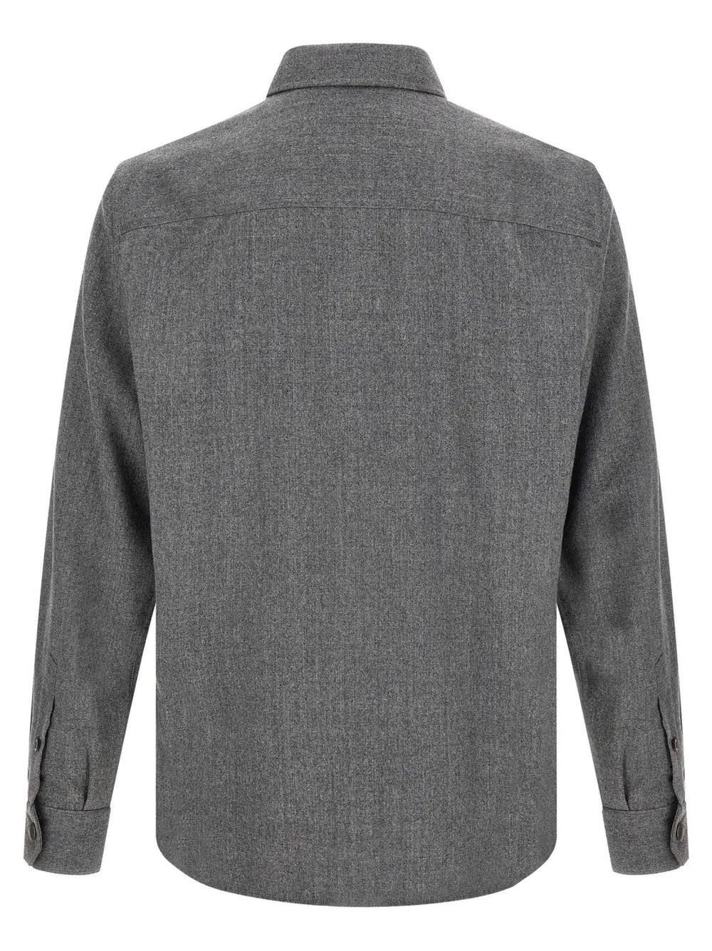 Brunello Cucinelli Gray Virgin Wool Blouse