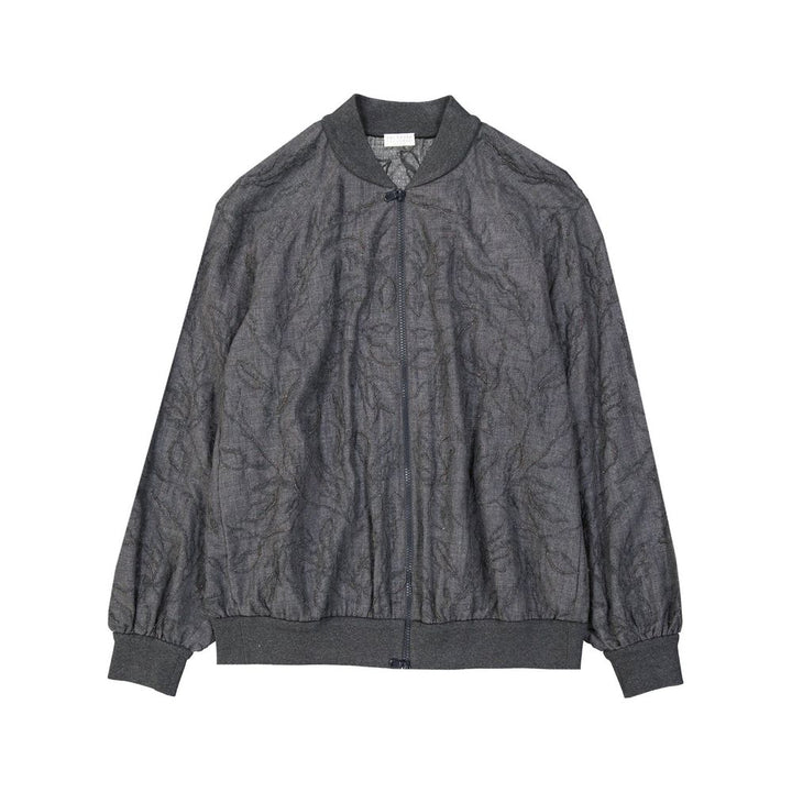 Brunello Cucinelli Bomber Jackets - Gray Virgin Wool