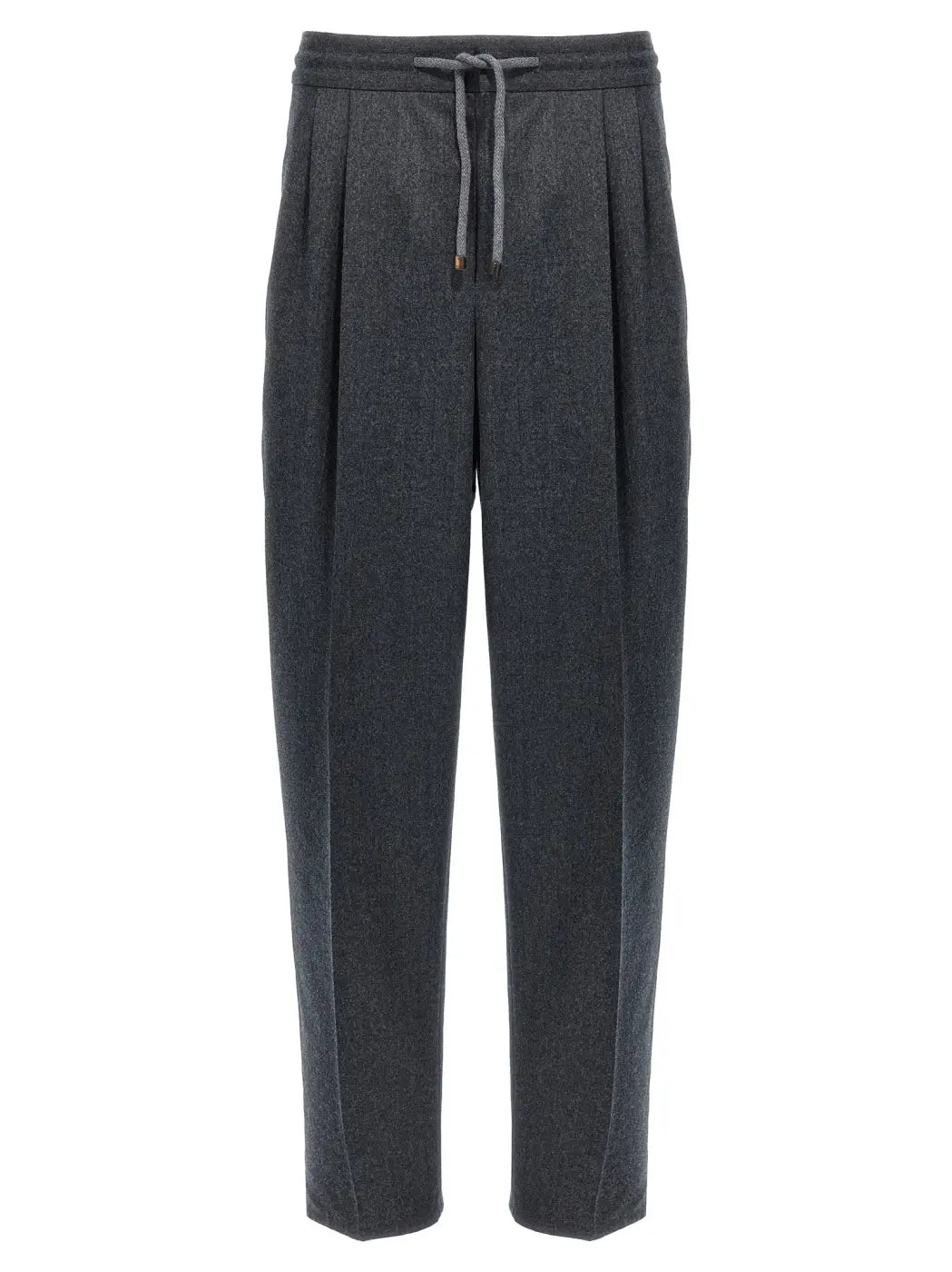 Brunello Cucinelli Gray Virgin Wool Casual Pants