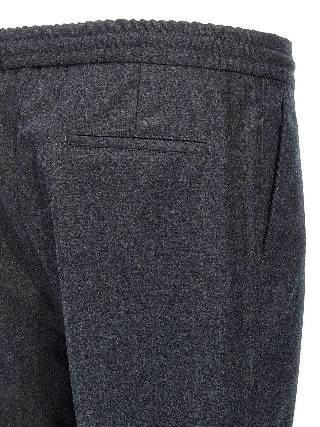 Brunello Cucinelli Gray Virgin Wool Casual Pants