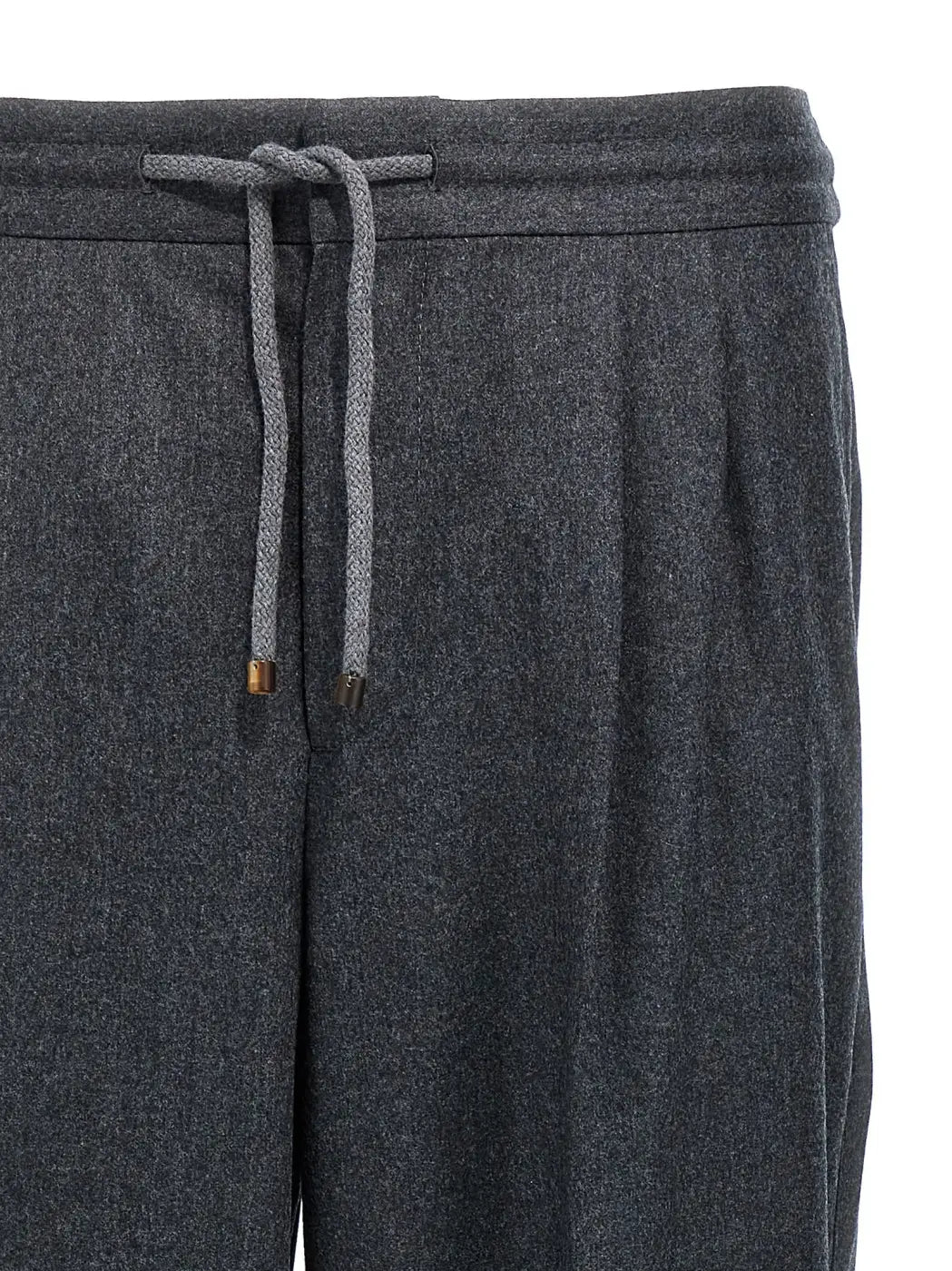 Brunello Cucinelli Gray Virgin Wool Casual Pants