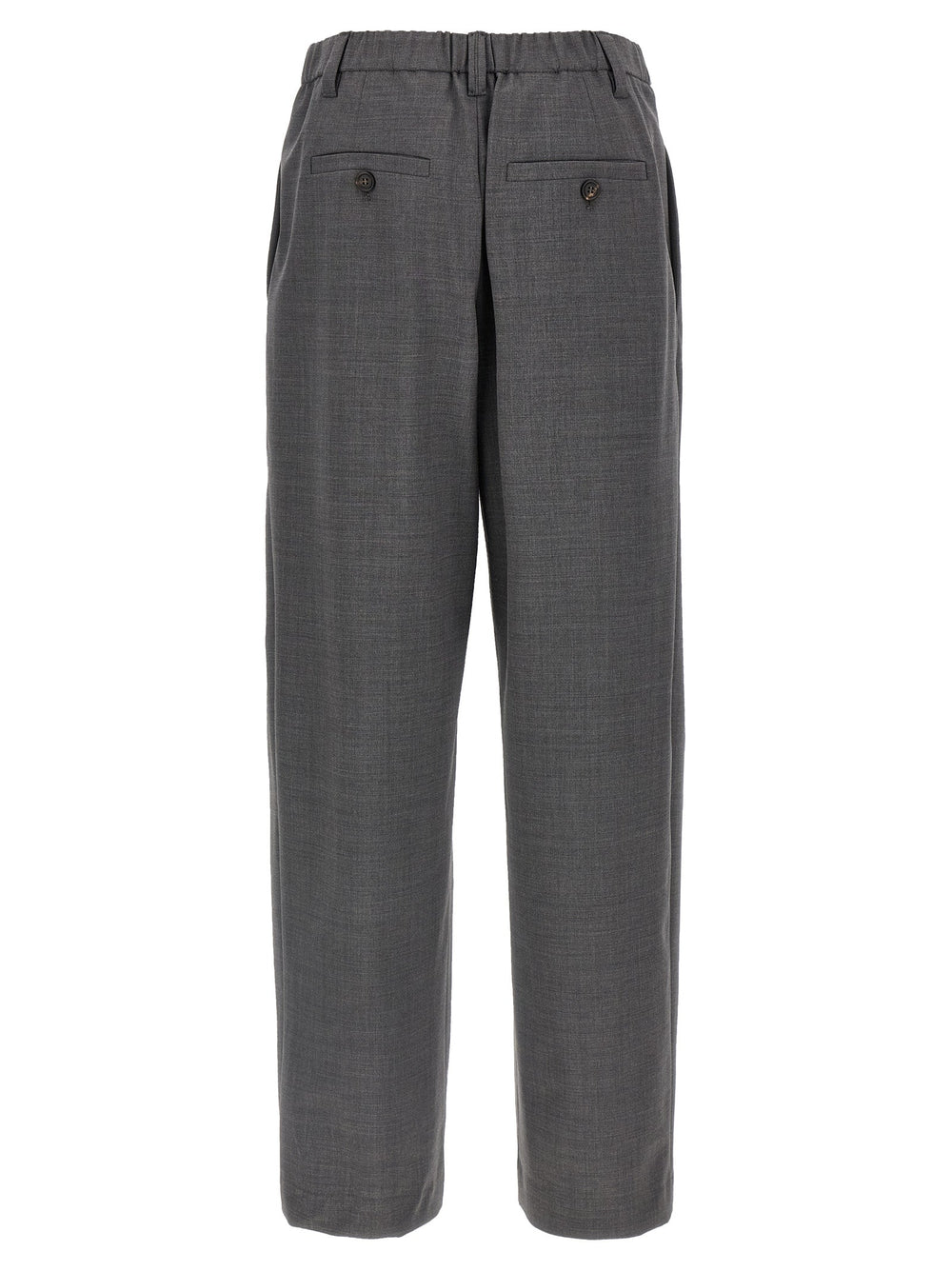 Brunello Cucinelli Gray Virgin Wool Casual Pants