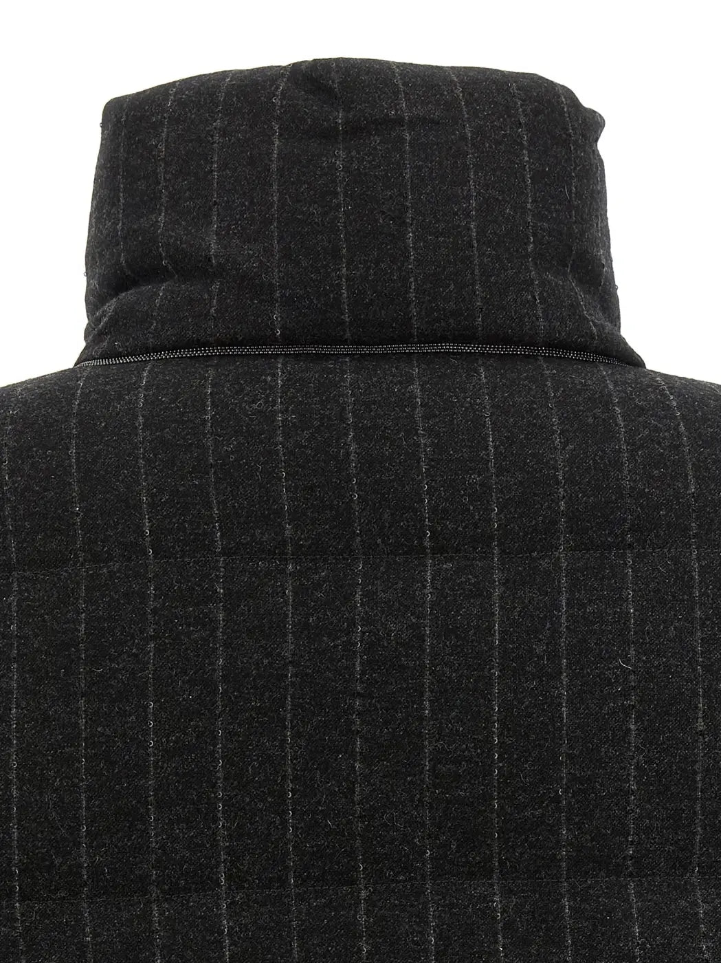 Brunello Cucinelli Gray Virgin Wool Full-length Jacket