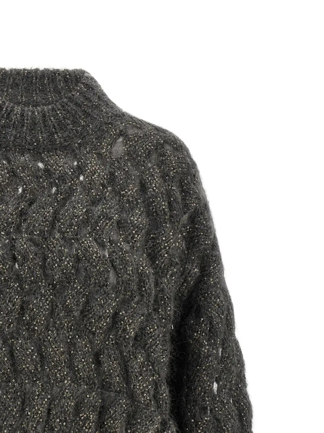 Brunello Cucinelli Gray Wool Cardigan
