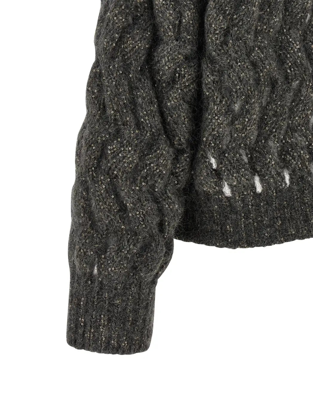 Brunello Cucinelli Gray Wool Cardigan