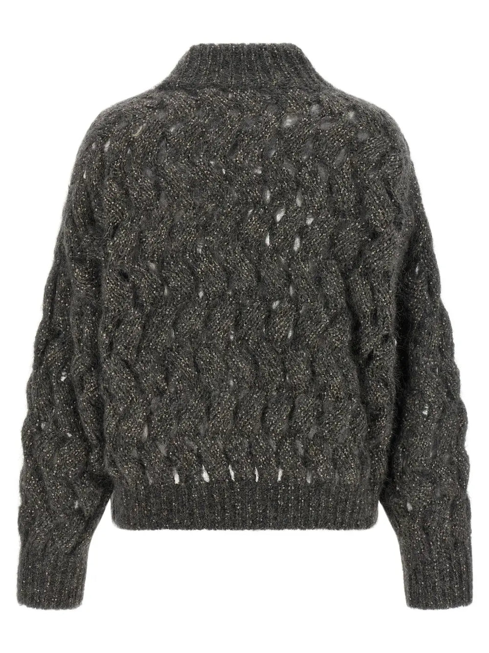 Brunello Cucinelli Gray Wool Cardigan