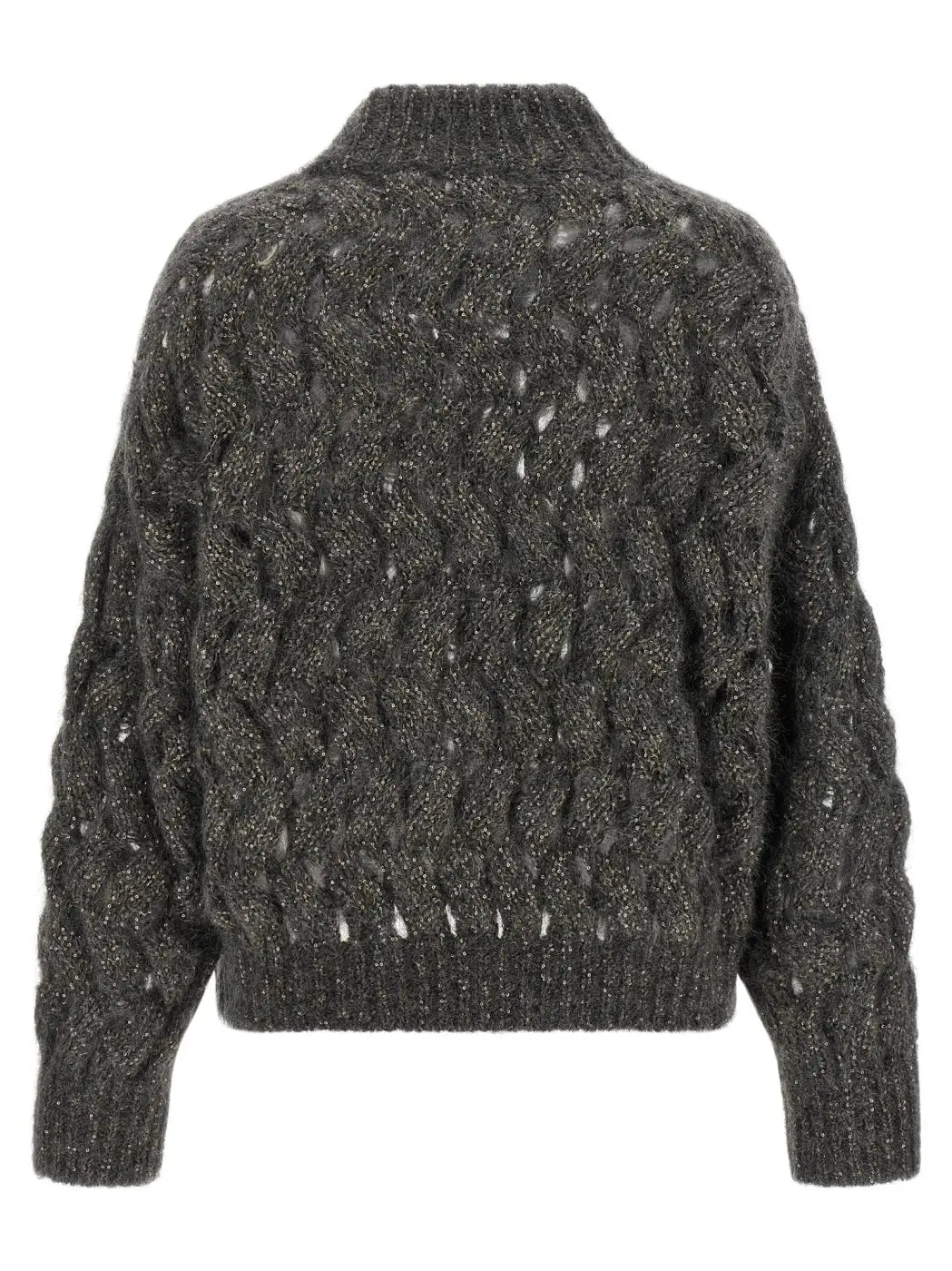 Brunello Cucinelli Gray Wool Cardigan