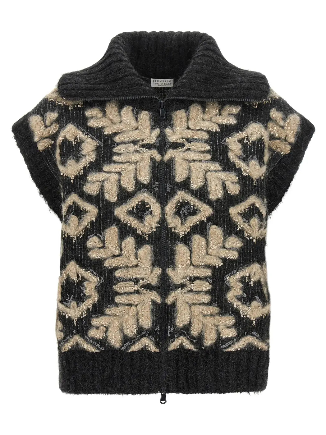 Brunello Cucinelli Gray Wool Cardigan