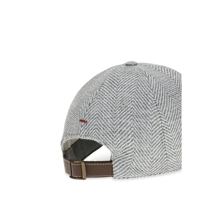 Brunello Cucinelli Gray Wool Oves Aries Cap (baseball Hat)