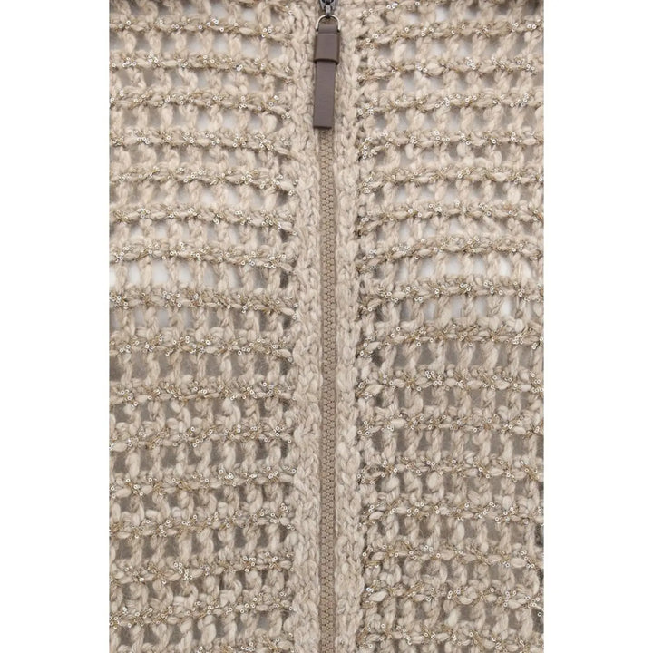 Brunello Cucinelli Gray Wool Oves Aries Cardigan