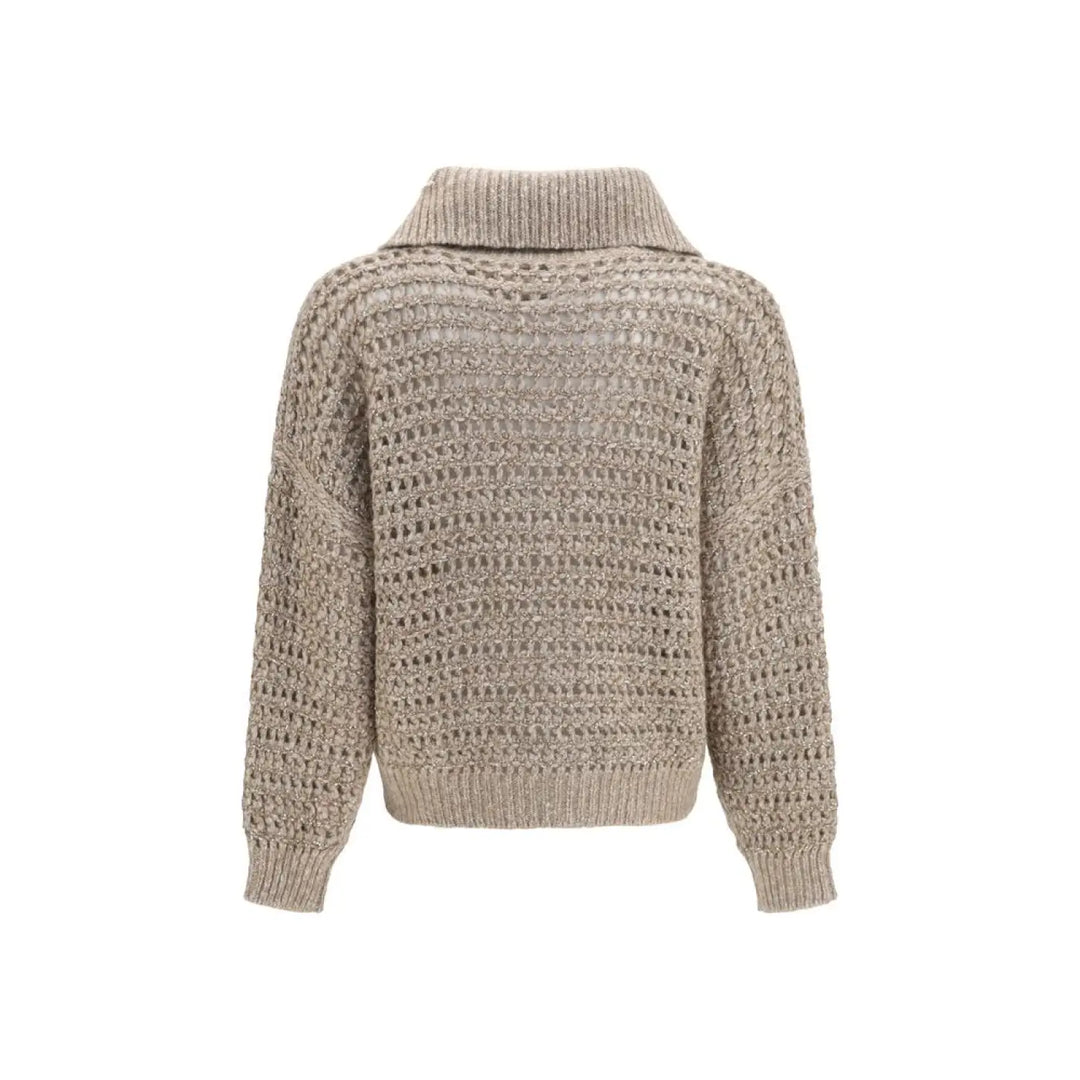 Brunello Cucinelli Gray Wool Oves Aries Cardigan