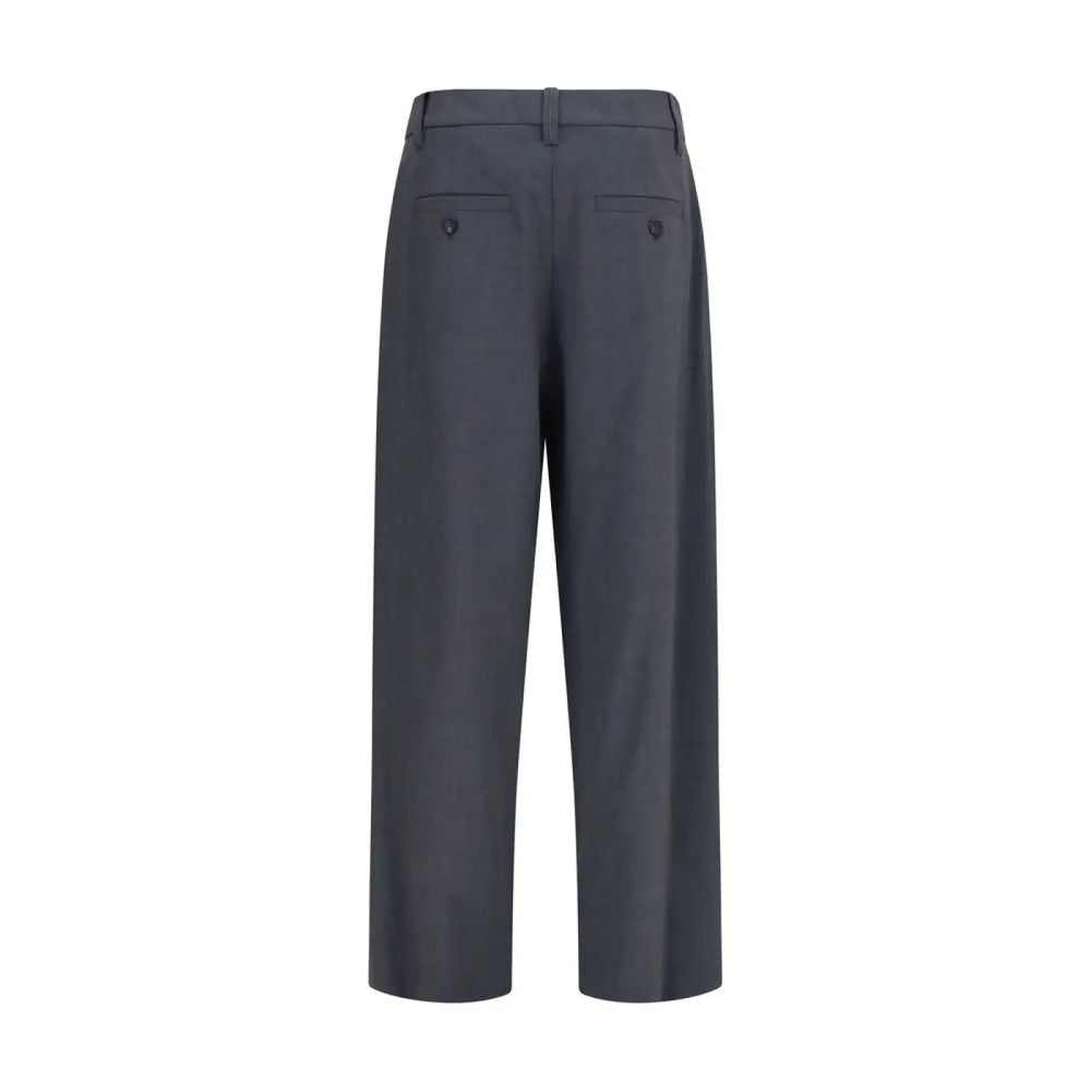 Brunello Cucinelli Gray Wool Oves Aries Dress Pants