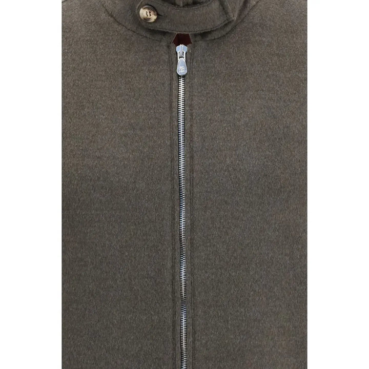 Brunello Cucinelli Gray Wool Oves Aries Full-length Jacket