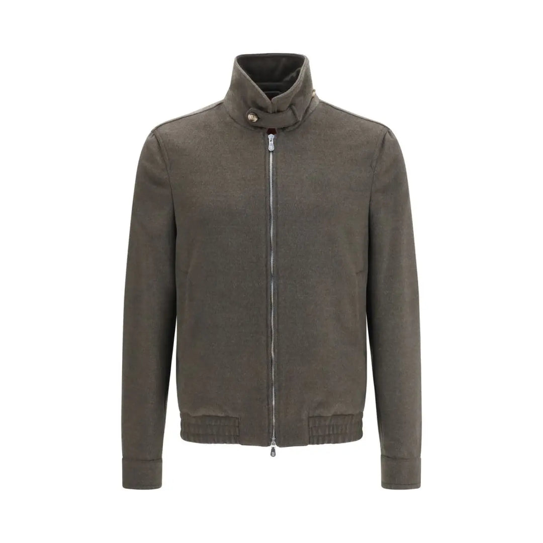 Brunello Cucinelli Gray Wool Oves Aries Full-length Jacket