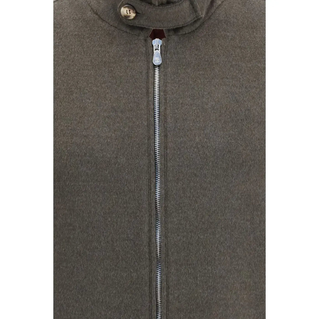 Brunello Cucinelli Gray Wool Oves Aries Full-length Jacket