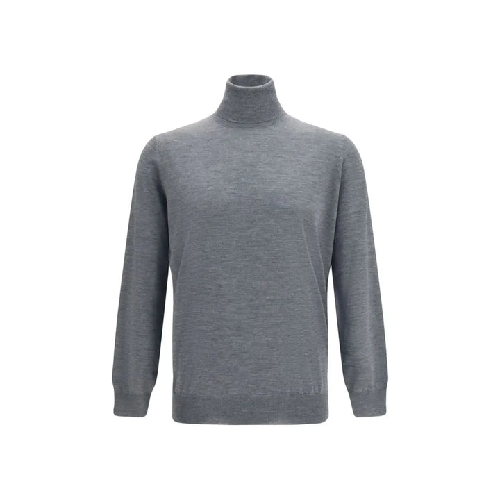 Brunello Cucinelli Gray Wool Oves Aries Turtleneck