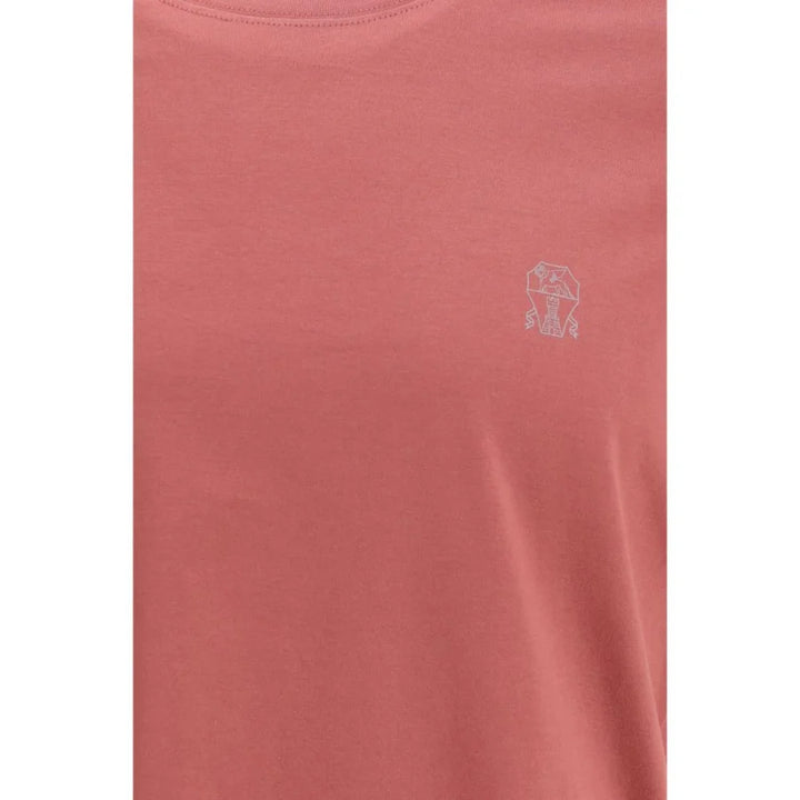 Brunello Cucinelli Multicolor Cotton Long Sleeve T-Shirt