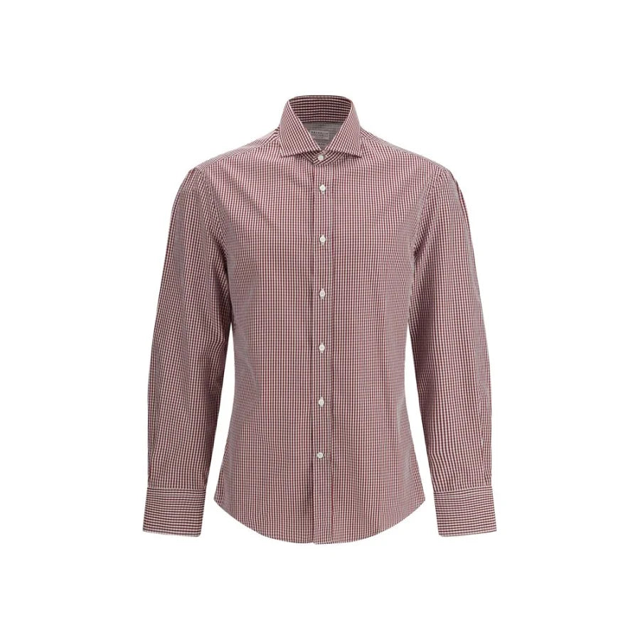 Brunello Cucinelli Multicolor Cotton Pattern Shirt
