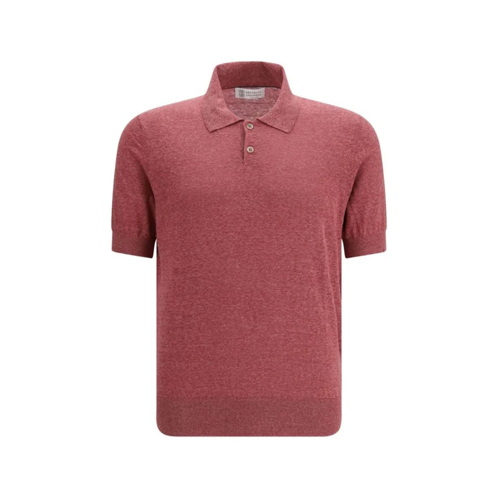 Brunello Cucinelli Multicolor Linen Polo Shirt