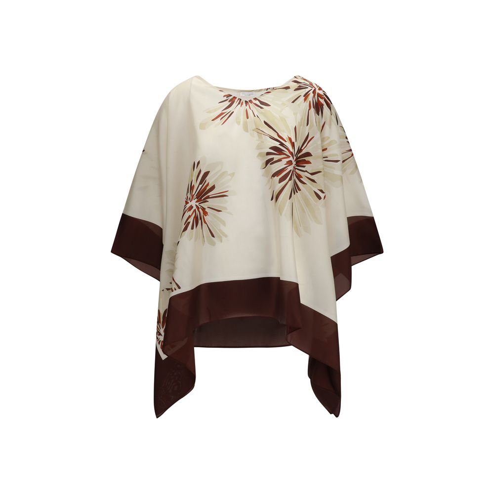 Brunello Cucinelli Blouses - Women’s Multicolor Silk Blouse