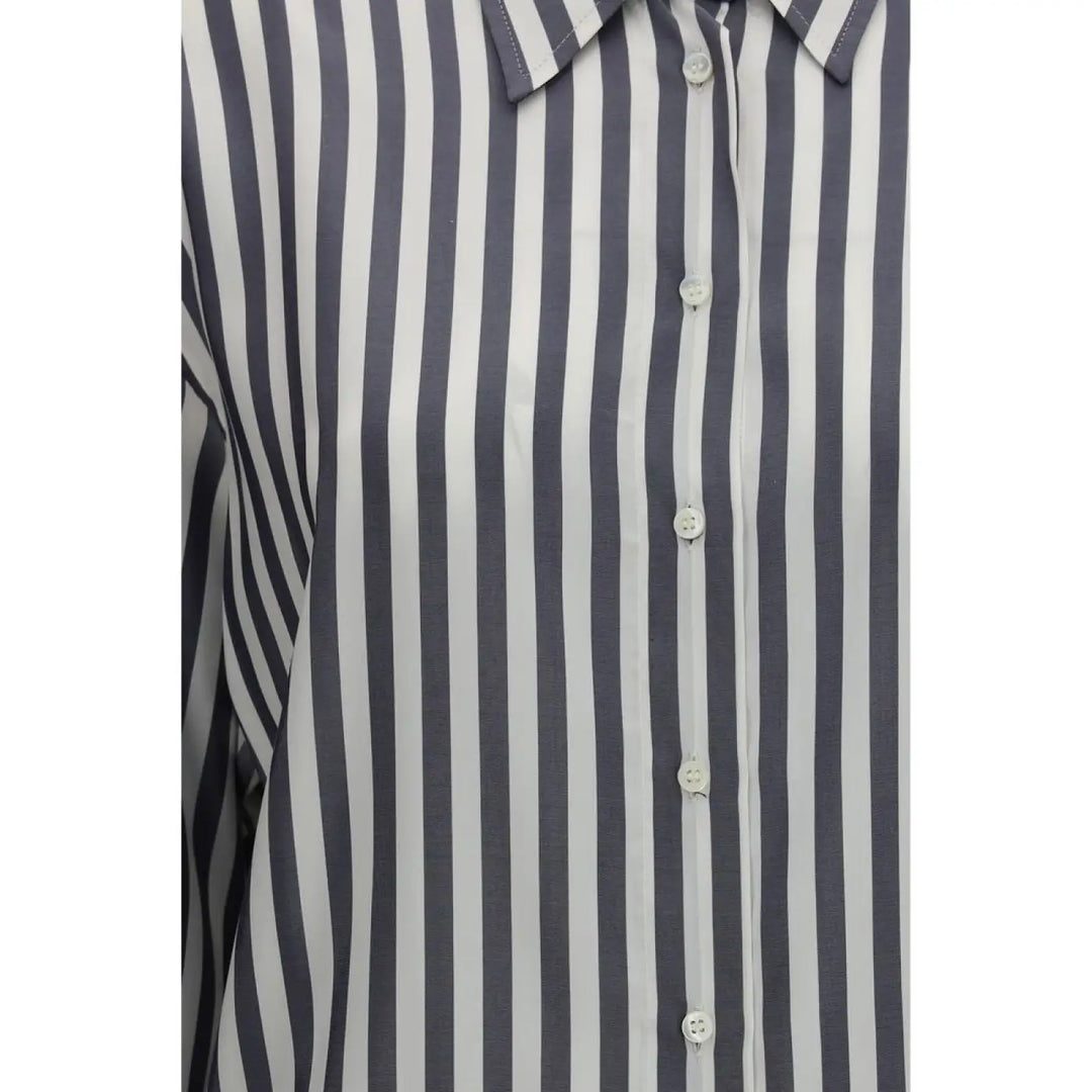 Brunello Cucinelli Multicolor Silk Pattern Shirt