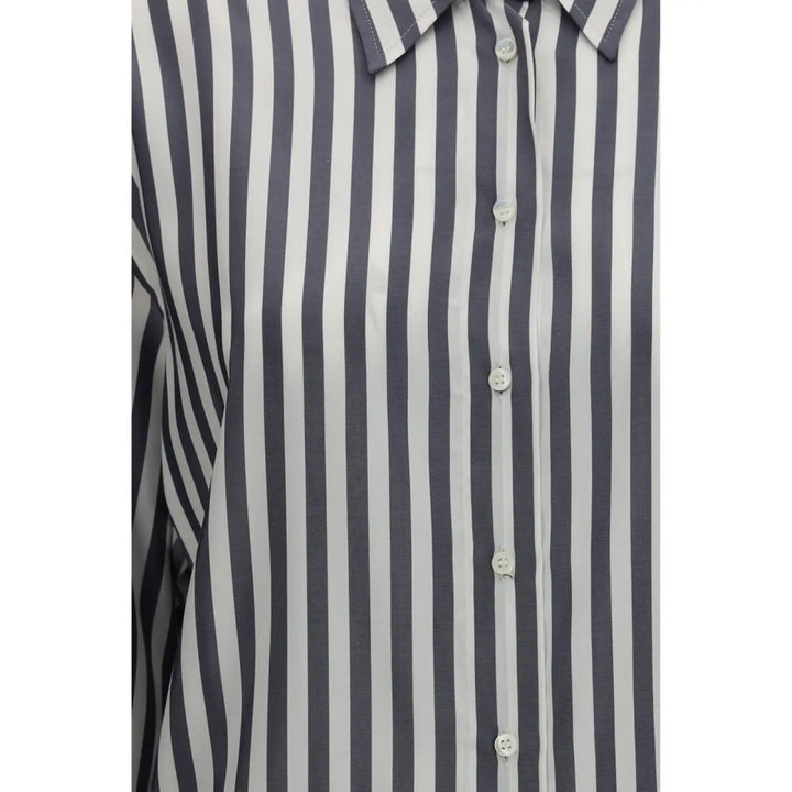 Brunello Cucinelli Multicolor Silk Pattern Shirt