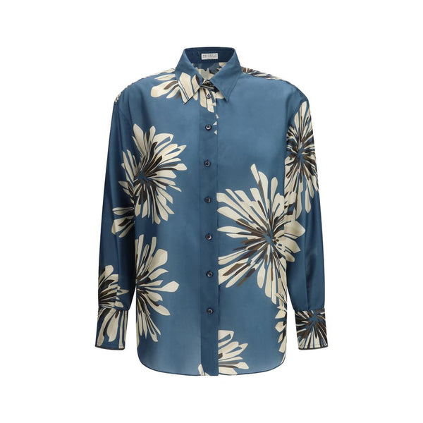 Brunello Cucinelli Shirts - Multicolor Silk Shirt