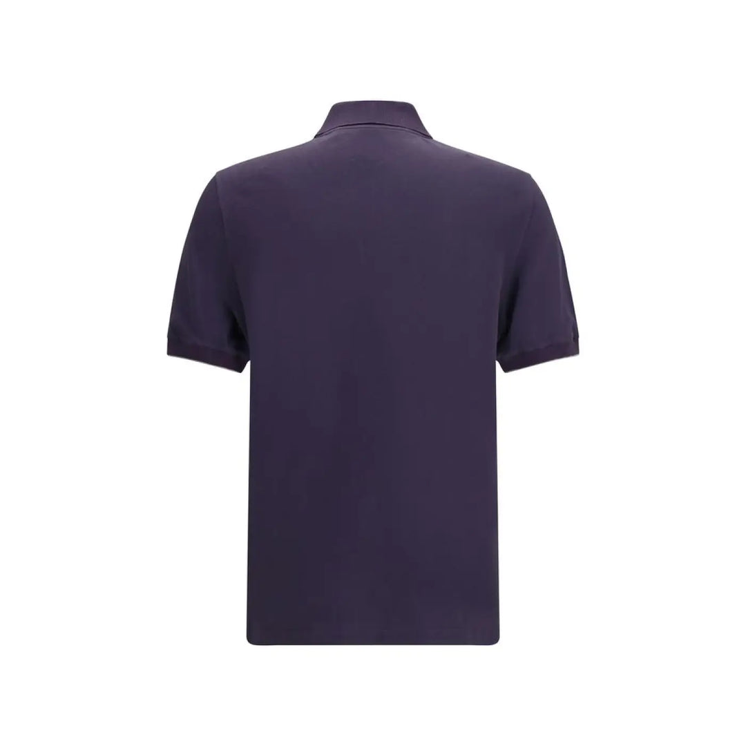 Brunello Cucinelli Purple Cotton Polo Shirt