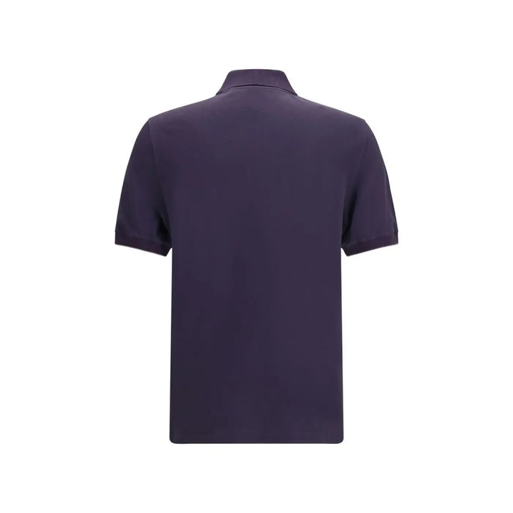 Brunello Cucinelli Purple Cotton Polo Shirt