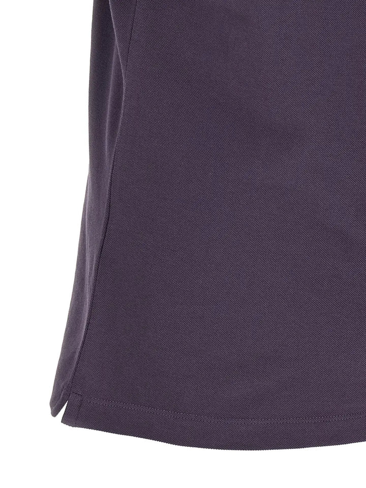 Brunello Cucinelli Purple Cotton Polo Shirt