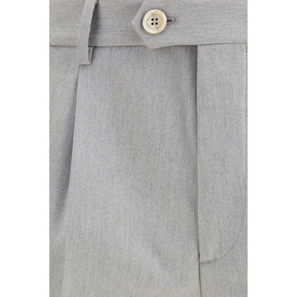 Brunello Cucinelli Reinterpret Wool Trousers with Essential Elegance