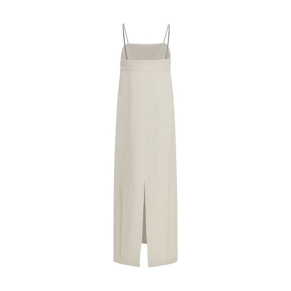Brunello Cucinelli White Acetate Casual Dress women’s dress