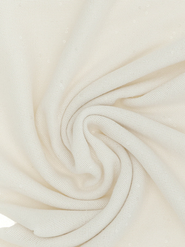 Brunello Cucinelli White Cashmere Scarf