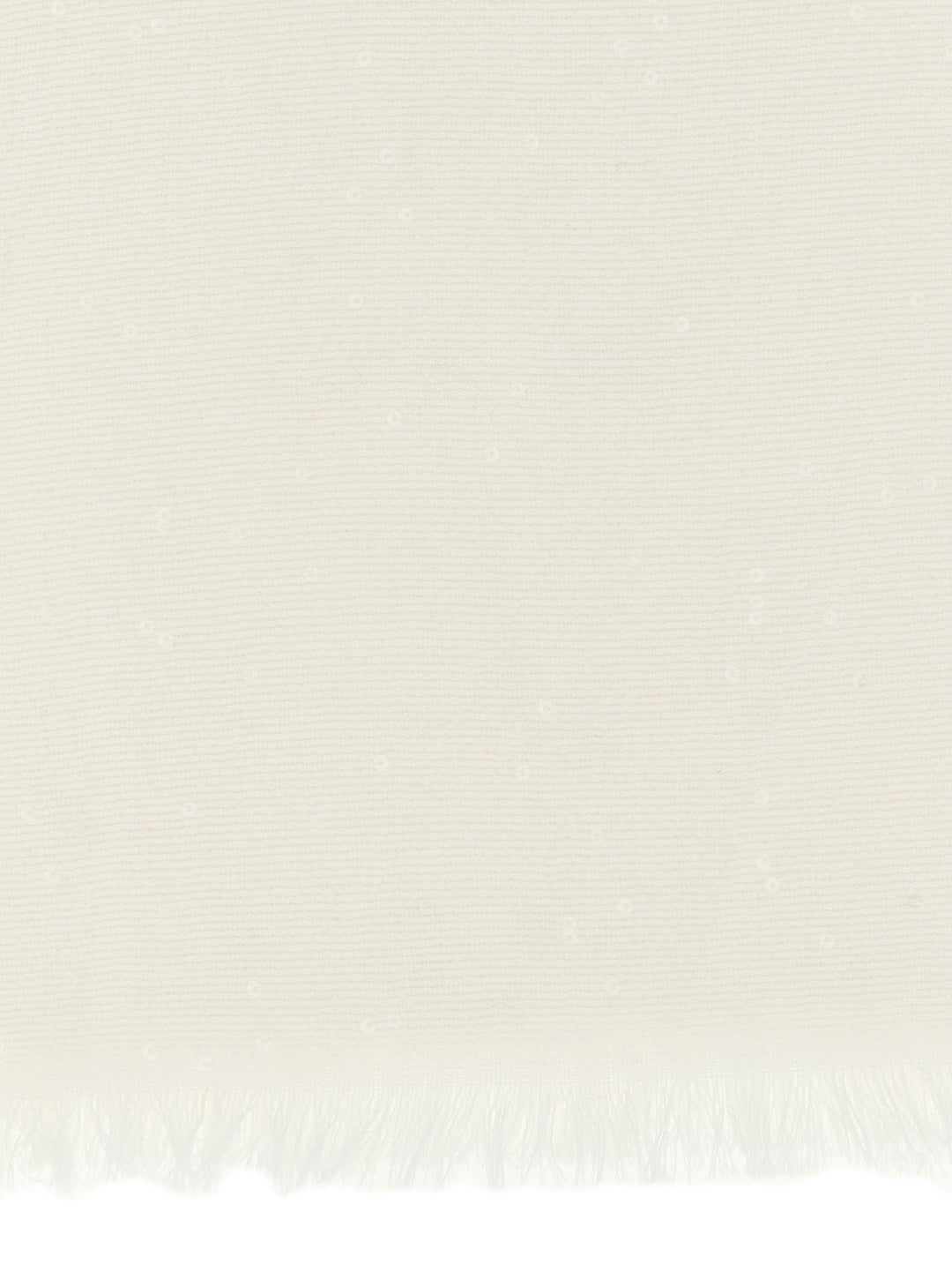 Brunello Cucinelli White Cashmere Scarf