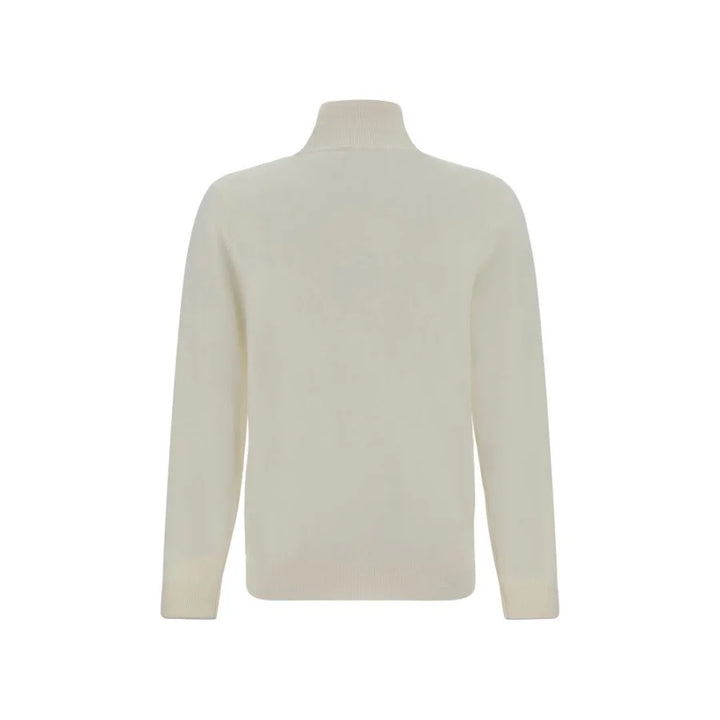 Brunello Cucinelli White Cashmere Sweater