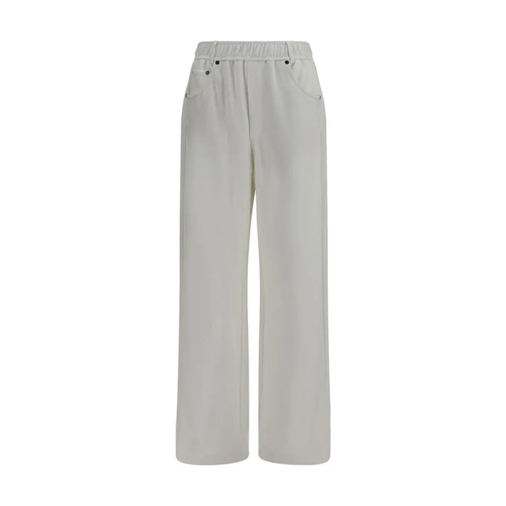 Brunello Cucinelli White Cotton Athletic Pants