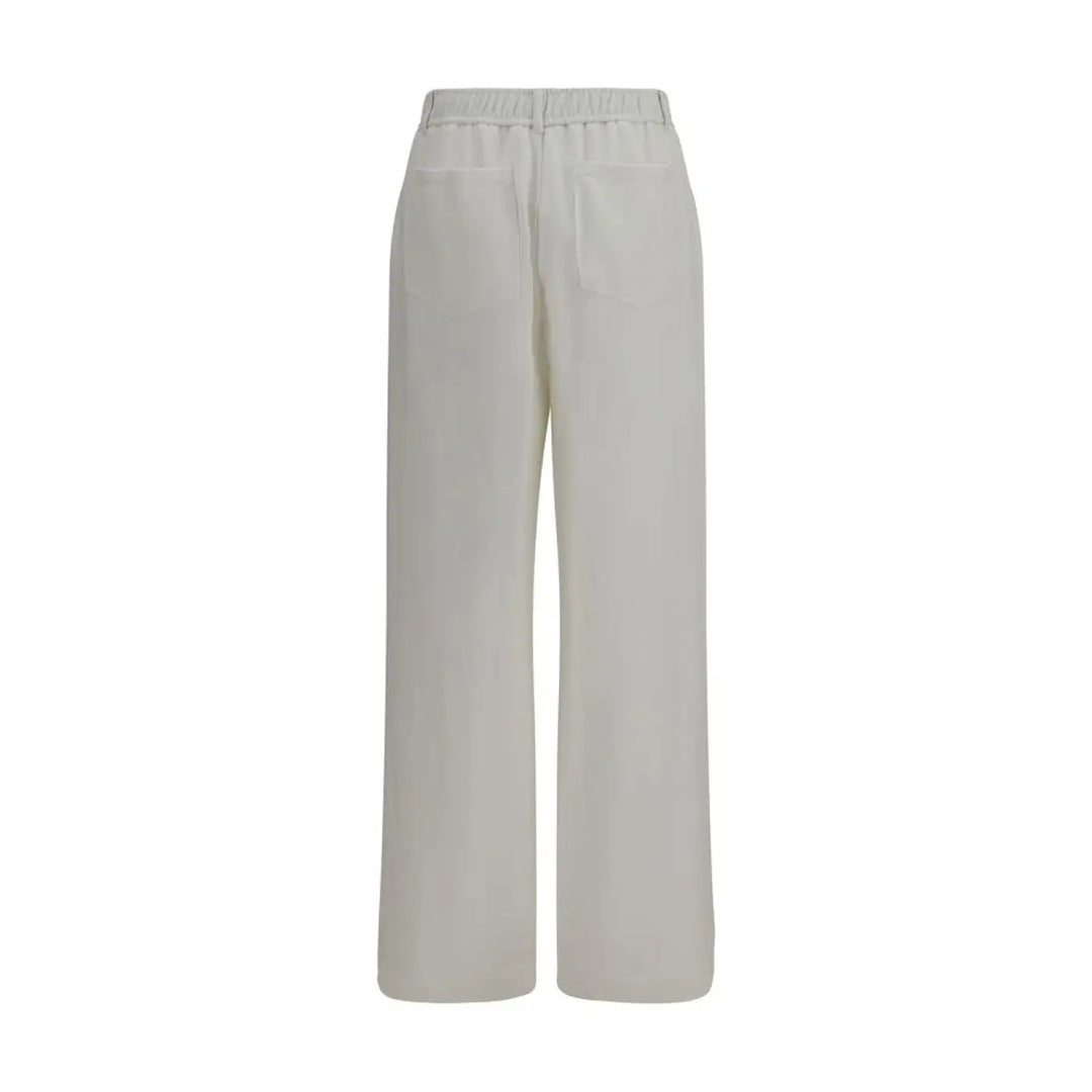 Brunello Cucinelli White Cotton Athletic Pants
