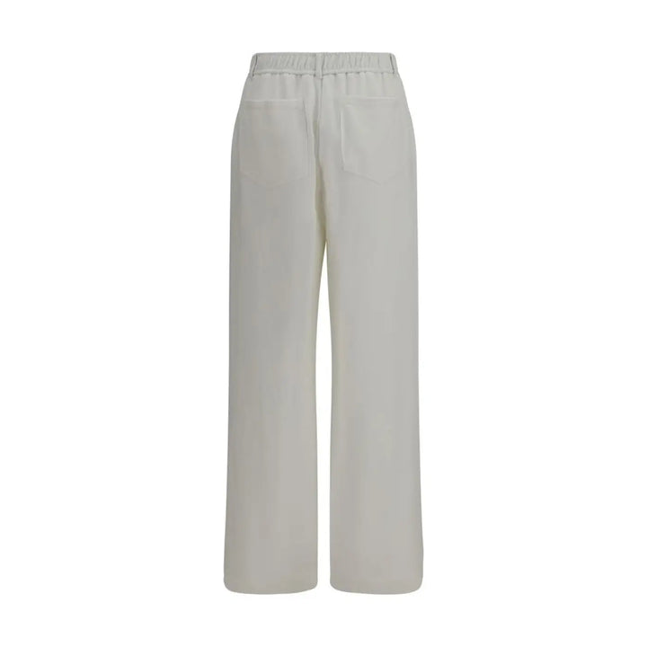 Brunello Cucinelli White Cotton Athletic Pants