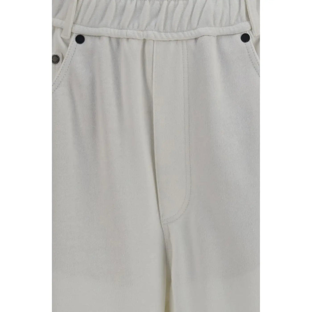 Brunello Cucinelli White Cotton Athletic Pants