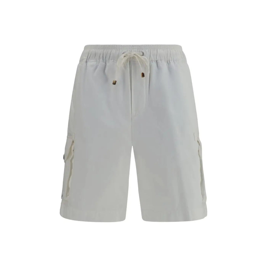 Brunello Cucinelli White Cotton Bermuda Shorts