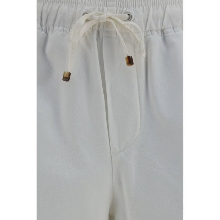 Brunello Cucinelli White Cotton Bermuda Shorts