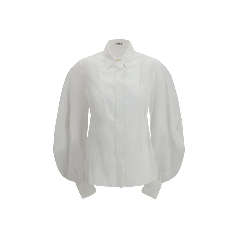 Brunello Cucinelli Blouses - Women’s White Cotton Blouse